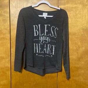 Paula Deen Bless Your Heart lightweight  sweatshirt. Medium